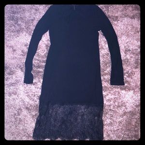BCBGMaxazria women’s long sleeve dress S black
